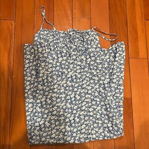 Floral Blue Women's Top